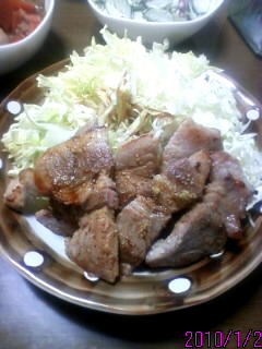 男の料理 (^〜^)