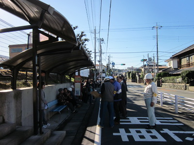 快晴の下地域防災訓練