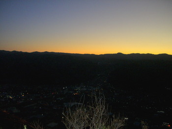 城山の初日の出