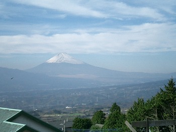 今日は富士山が綺麗だった　KM邸より