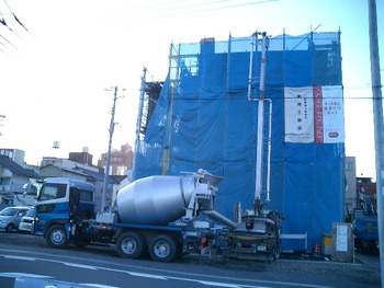 Y邸マンション躯体工事終盤