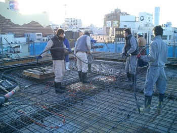 Y邸マンション躯体工事終盤