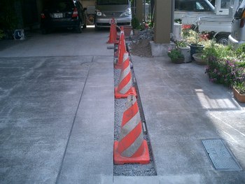 下水道の工事