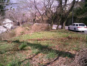 施主と土地視察した
