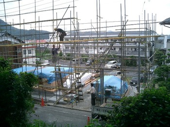 Na邸の大工事終了近し