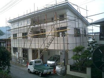 Sa邸吹付け完了した