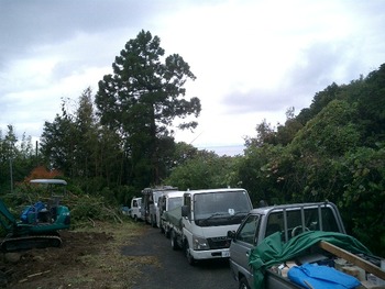 舟山の上棟だった