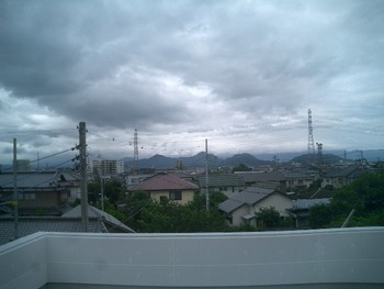 Y邸の外壁が終わる