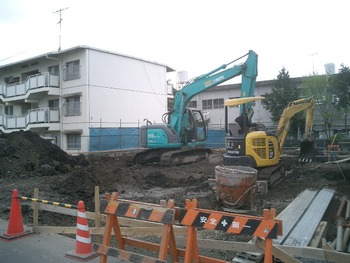 G邸の掘削工事