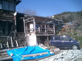 修善寺T邸の解体打ち合わせに