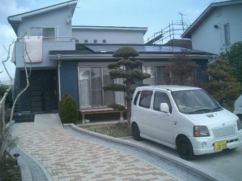 南江間のOB施主O邸に行った