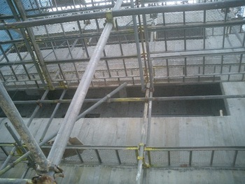 Y邸マンション躯体工事終盤