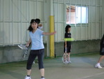家族で貸切テニス