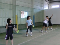 家族で貸切テニス