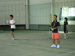 家族で貸切テニス