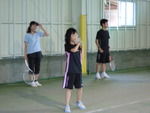 家族で貸切テニス