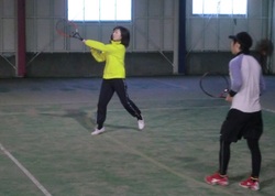 お正月テニス