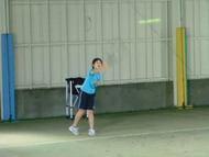 ＧＷ親子テニスのリレー