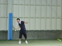 テニスで千本ノック