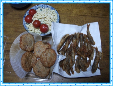 今晩のおかずで頂きました