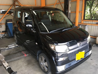 スペアータイヤが有って良かった！