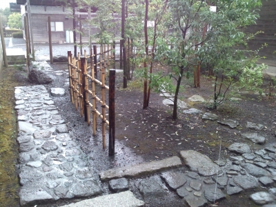 雨の日に、庭居一体を想う