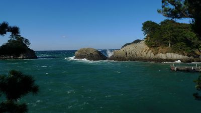 大荒れ　堂ヶ島(ﾟдﾟ)！