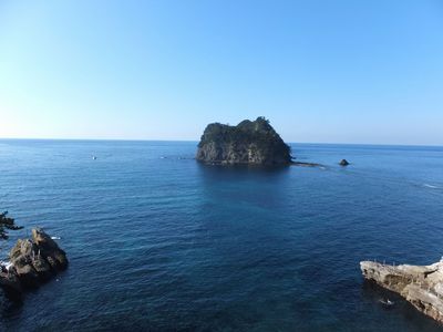 青い　空海を見ながらー＾