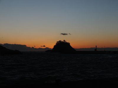 寒い夕暮れ！