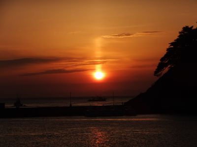 ☆潮徳丸☆夕陽にむかってー出漁ですー