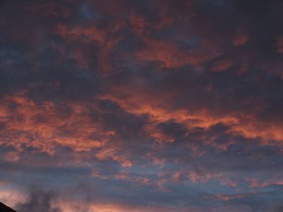 雨降り夕景！
