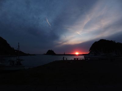西伊豆夕陽マジックで遊ぶ―
