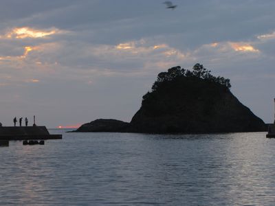 見えるらー？夕陽の眼