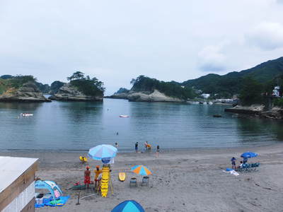 乗浜海岸　ライフセーバーが見守ります―