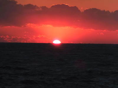 夕陽海に―