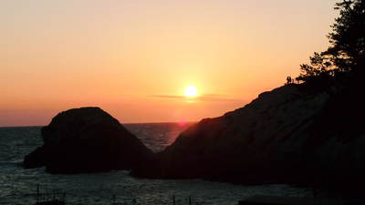 堂ヶ島に―夕がやってきたー