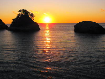 夕覧船にーまにあわんかったー