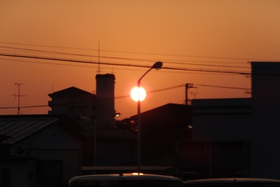 こんなぁー２４１２夕陽　見たくないらぁー(・・?