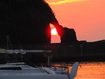 「叶洞（亜紀）の夕日」