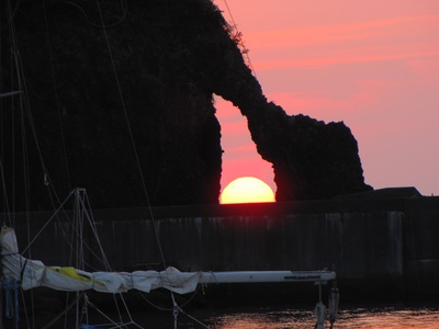 「叶洞（亜紀）の夕日」