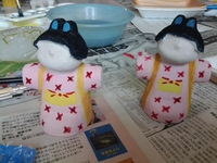 三島市：北上くらしのサロンでは、三四呂人形を模して人形制作しています。