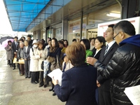 三島市：野村りょう子後援会事務所開きを行いました。