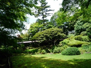 小田原の邸園を歩く。