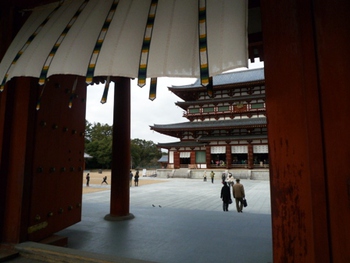 奈良にて
