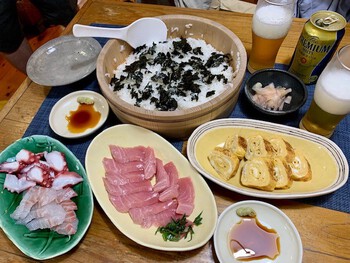 葦簀からの風。