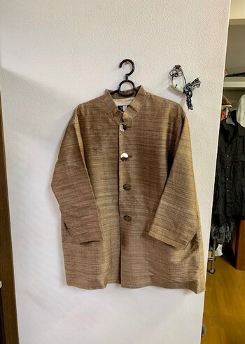 紬のジャケット。