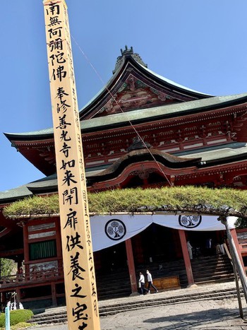山高神代桜と甲斐善光寺。