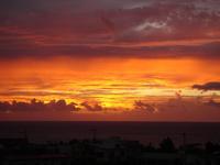 恩納村の夕日