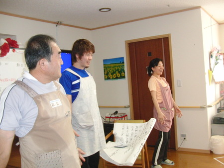 北国の春体操と夜明けのメロディーを練習しました