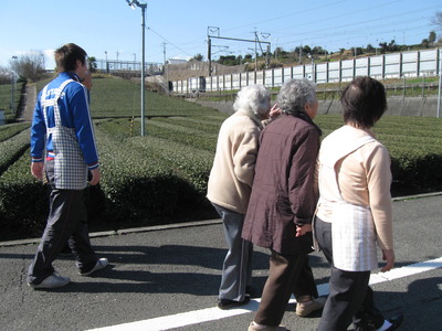 近所へ散歩